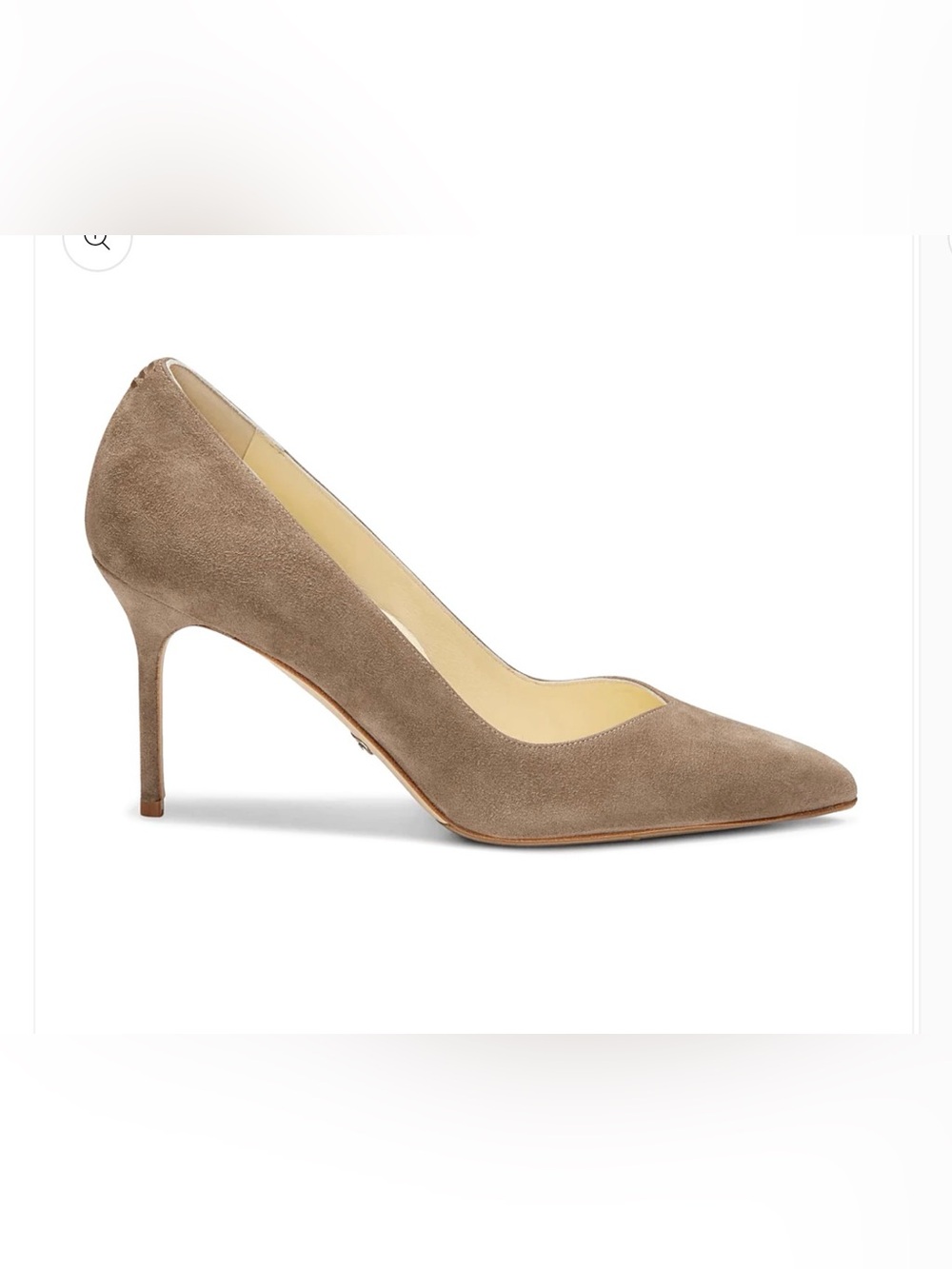 Sarah Flint Perfect Pump 85 Pointed-Toe Suede Pump in Taupe
